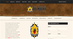 Desktop Screenshot of bugemergency.com
